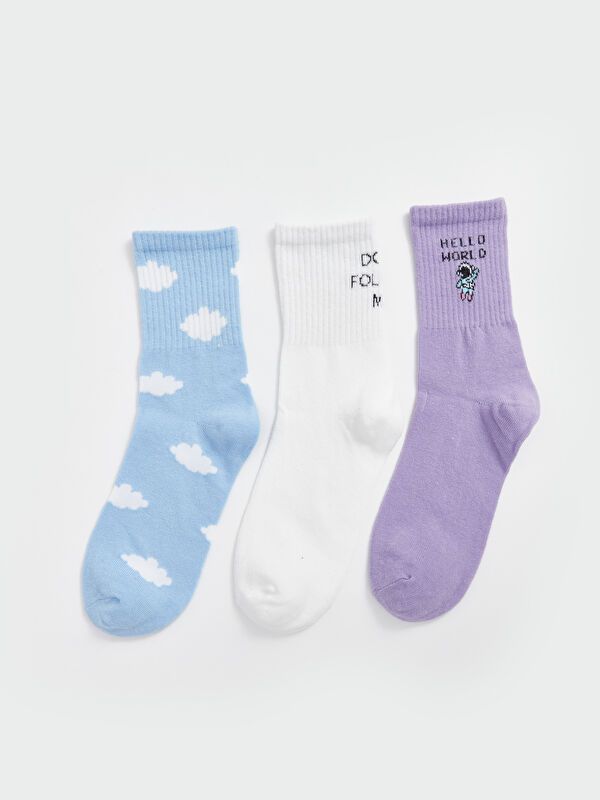 Moudda LC Waikiki - Chaussettes courtes Femme Bleu - Tunisie 1