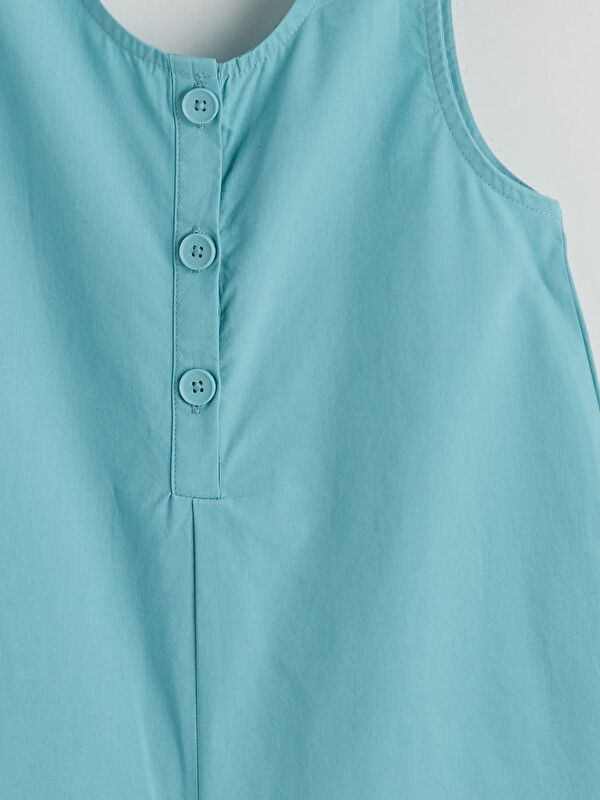 Moudda LC Waikiki - Salopette tissée pour Fille couleur Turquoise terne - Tunisie 3