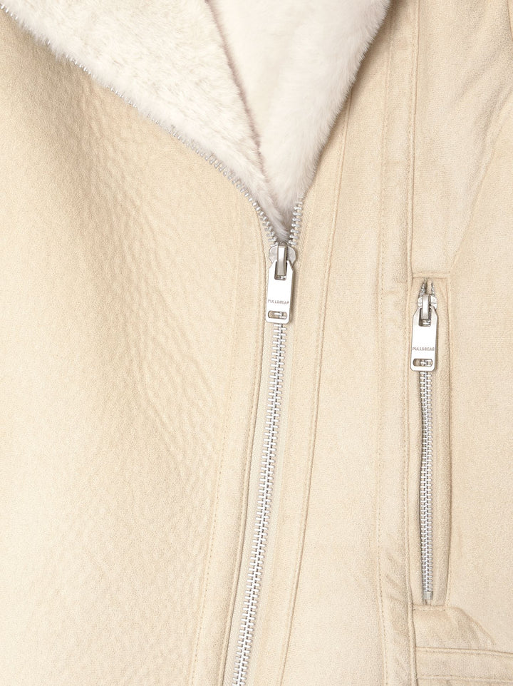 Moudda PULL & BEAR - Veste Double Face Longue Basique Spécial En Ligne - Tunisie 4