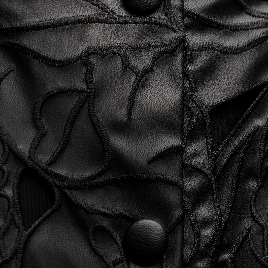 Moudda ZARA - Robe en similicuir gaufrée fleur ligne A - Tunisie 4