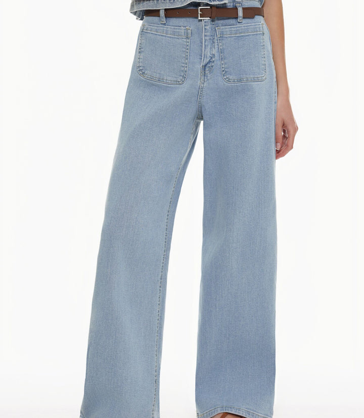 Moudda Lefties - Pantalon Droit Stretch - Ceinture - Tunisie 4