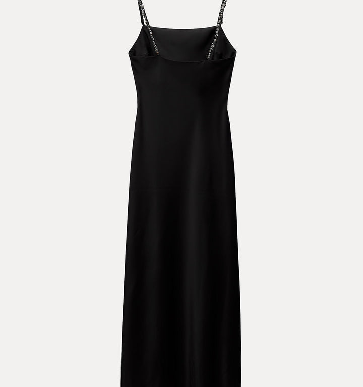 Moudda ZARA - Robe de soie longue en satin fines bretelles fantaisie - Tunisie 2