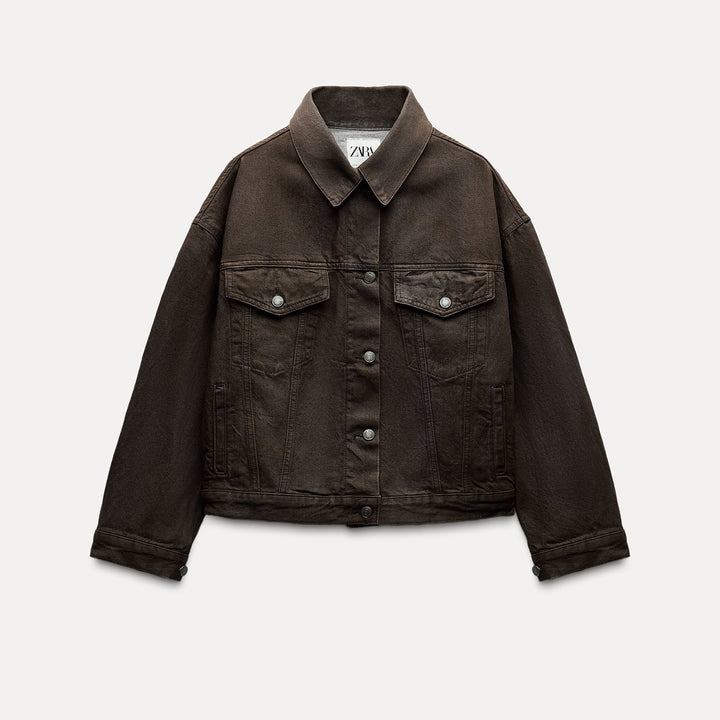 Moudda ZARA - Veste oversized effet cuir - Tunisie 2