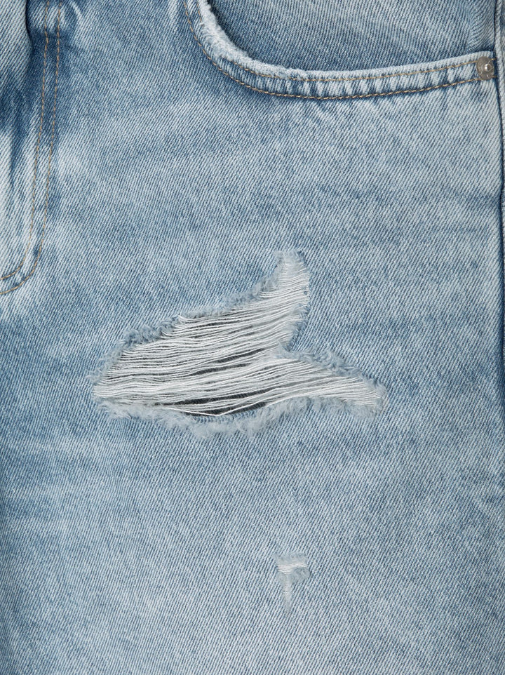 Moudda PULL & BEAR - Bermuda Denim Straight Déchiré - Tunisie 6