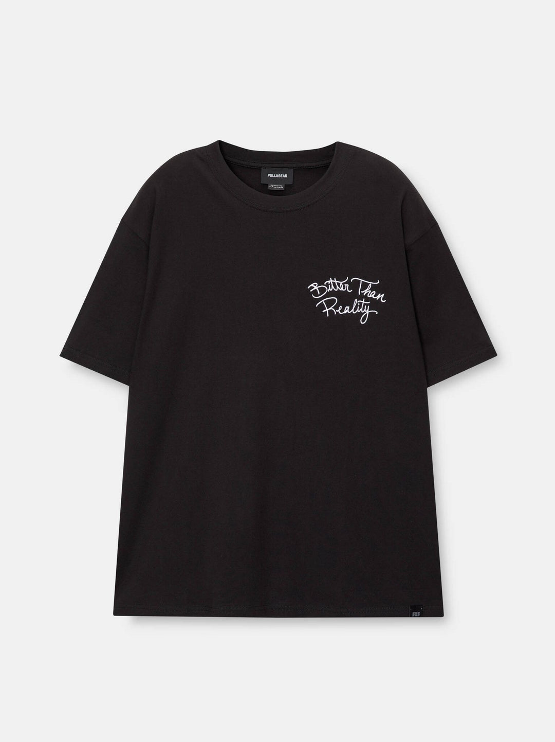 Moudda PULL & BEAR - T-Shirt Demi-Manches Brodé Poitrine - Tunisie 6