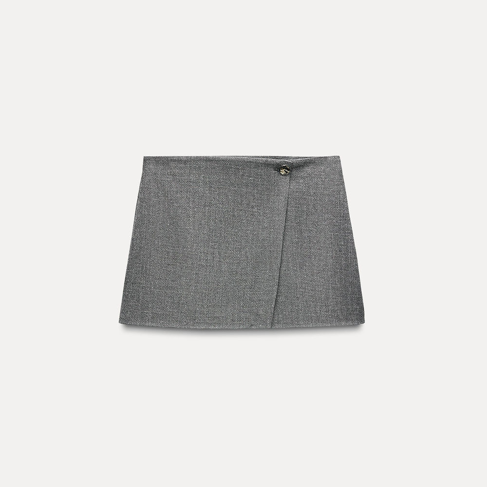 Moudda ZARA - Ensemble bermuda croisée, fil lurex, bouton argenté - Tunisie 2