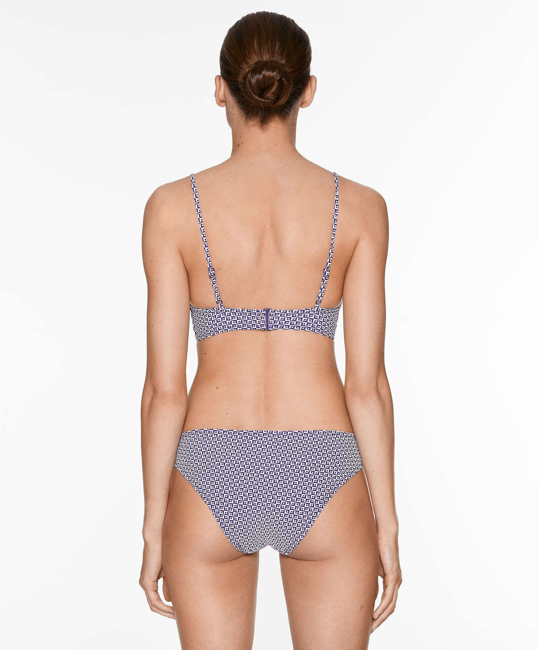 Moudda Oysho - Culotte Triangle Extra Sans Armatures Jacquard Petits Carrés - Tunisie 6