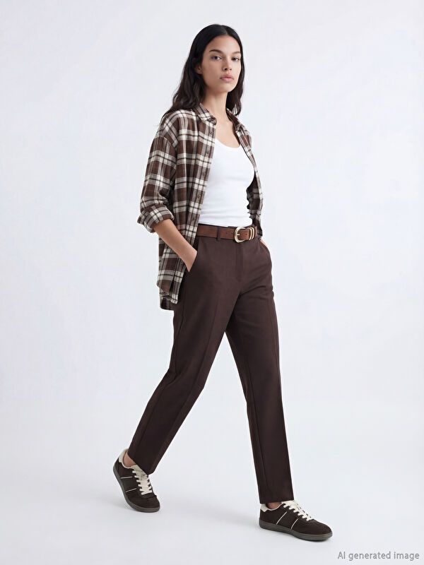 Moudda LC Waikiki - Pantalon fin en tissu pour Femme - Tunisie 1