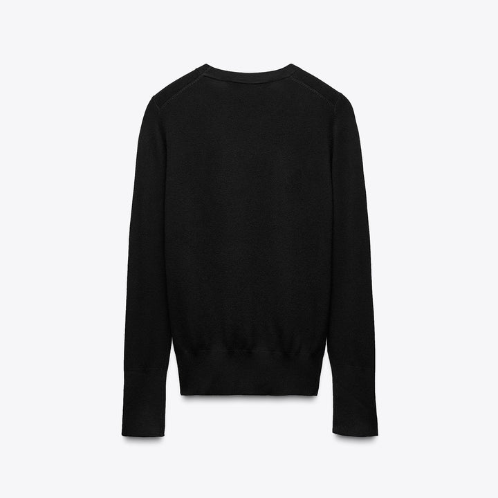 Moudda ZARA - Pull Basic - Col Caja, Bouton Doré & Poignet - Tunisie 2
