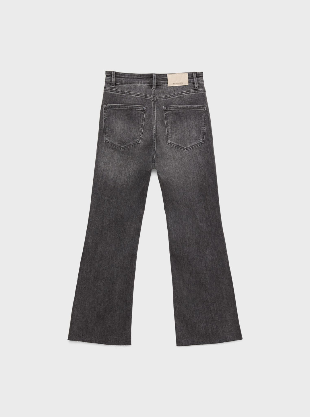 Moudda STRADIVARIUS - Jean Crop Flare Denim Noir Lavé 20% Bio - Tunisie 4