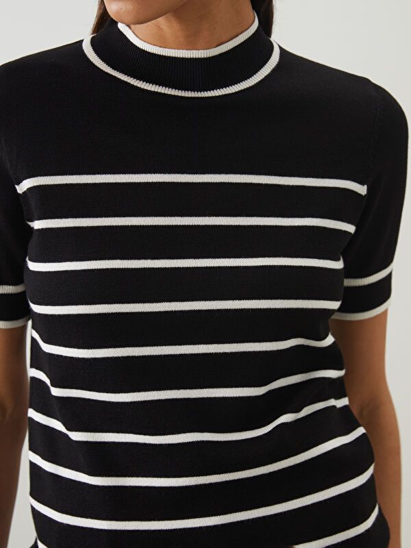 Moudda LC Waikiki - Pull en tricot Femme Vanille rayée - Tunisie 3