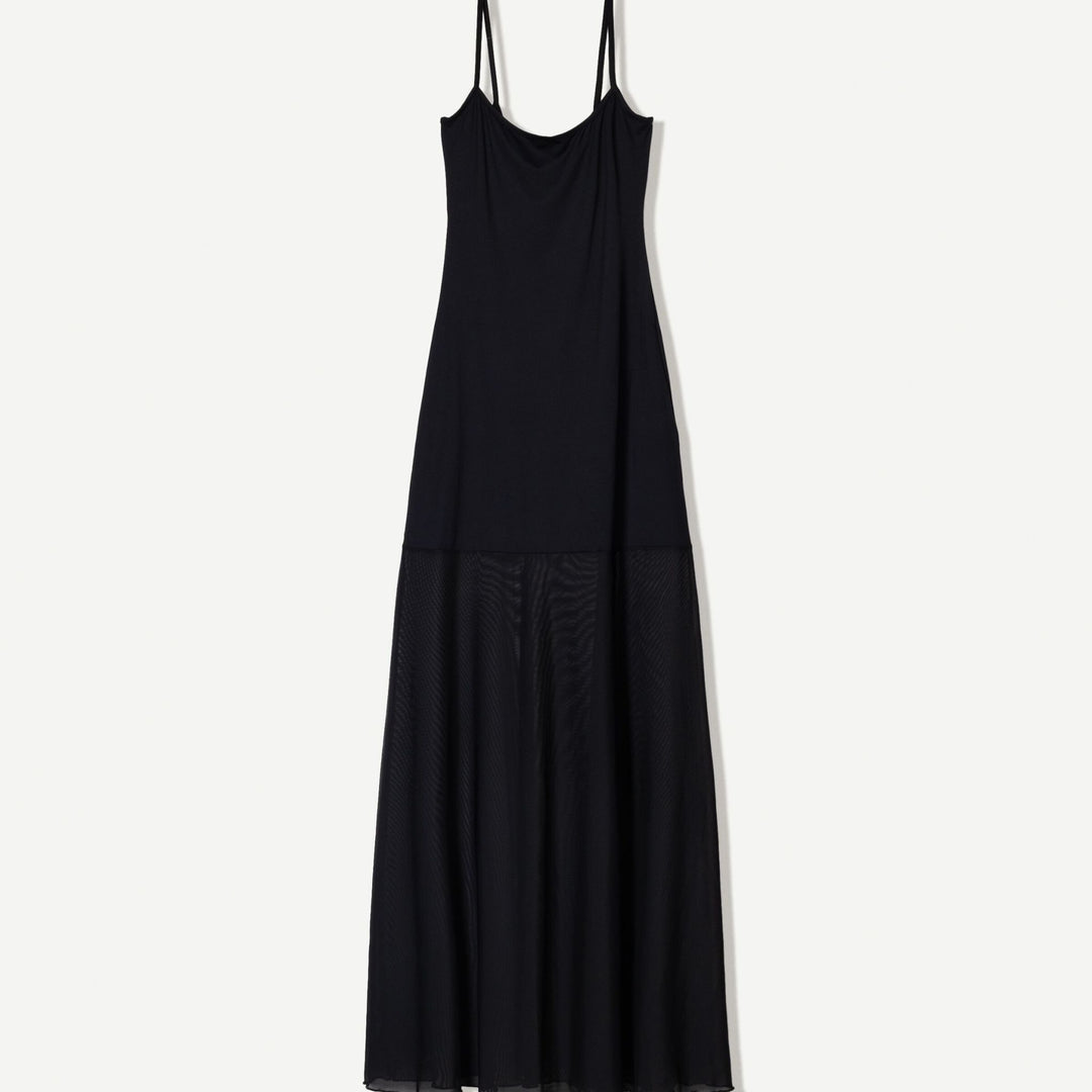 Moudda BERSHKA - Robe Maxi Bretelles - Bi-matière - Tunisie 1