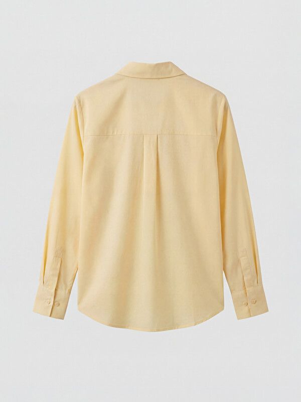 Moudda LC Waikiki - Chemise manches longues en tissu pour Femme couleur Jaune - Tunisie 2