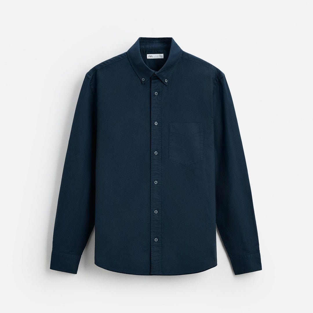 Moudda ZARA - Chemise Oxford - Boutonnée & 1 Poche - Tunisie 1