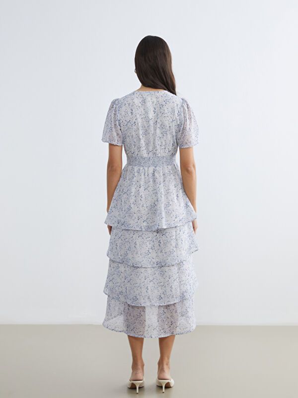Moudda LC Waikiki - Robe manches courtes en tissu pour Femme - Tunisie 4