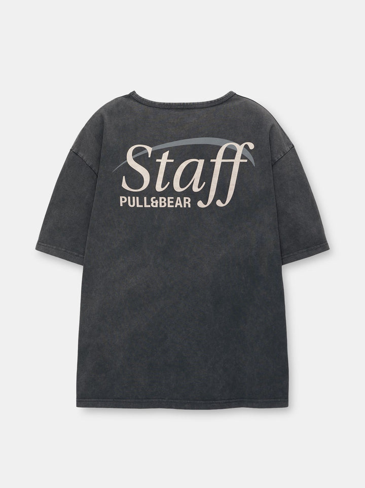 Moudda PULL & BEAR - T-Shirt Demi-Manches Uniforme Staff V24 - Tunisie 5