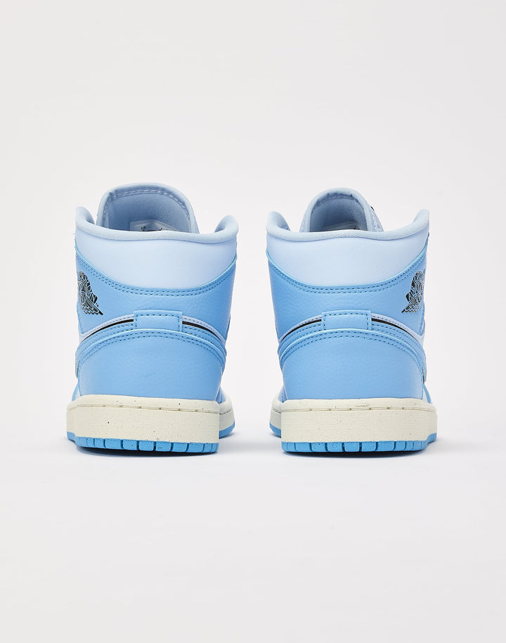 Wmns Air Jordan 1 Mid Se Bleu Moudda 3